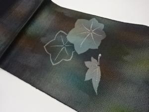 紗 紅葉模様織出し名古屋帯